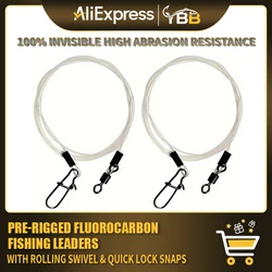 Líderes fluorocarbono preinstalados – Broches giratorios antidesgaste