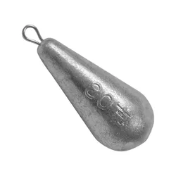Plomo en forma de gota colgante con anillo para pesca deportiva