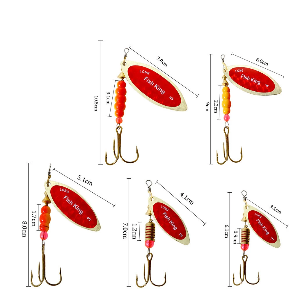 Señuelo giratorio metálico para lubina – Wobbler cuchara artificial - imagen 2
