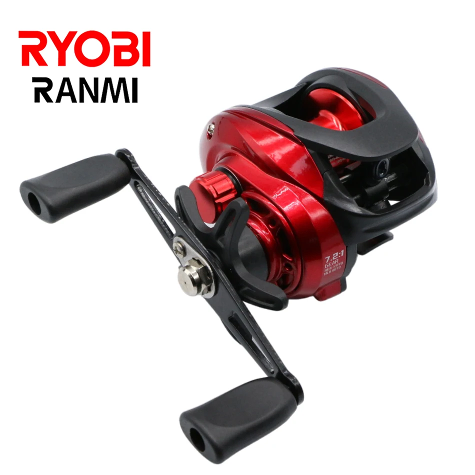 RYOBI-carrete de Baitcasting RANMI SV, Carretes de pesca de agua dulce y salada, arrastre máximo 7,2: 1, 8KG, ligero - imagen 3
