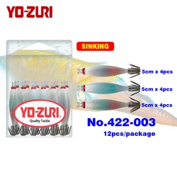Plantilla de calamar anzuelo de calamar cebo de señuelo de calamar 3 colores Suttee 5cm 2 "Japón hundimiento UV fluorescente Keimura rojo verde 12 Uds