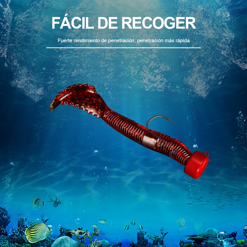 FTK Anzuelos Jig Head – Cabezas tipo hongo para vinilos - imagen 2