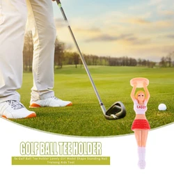 Soporte para pelotas con figura de dama – Accesorio golf