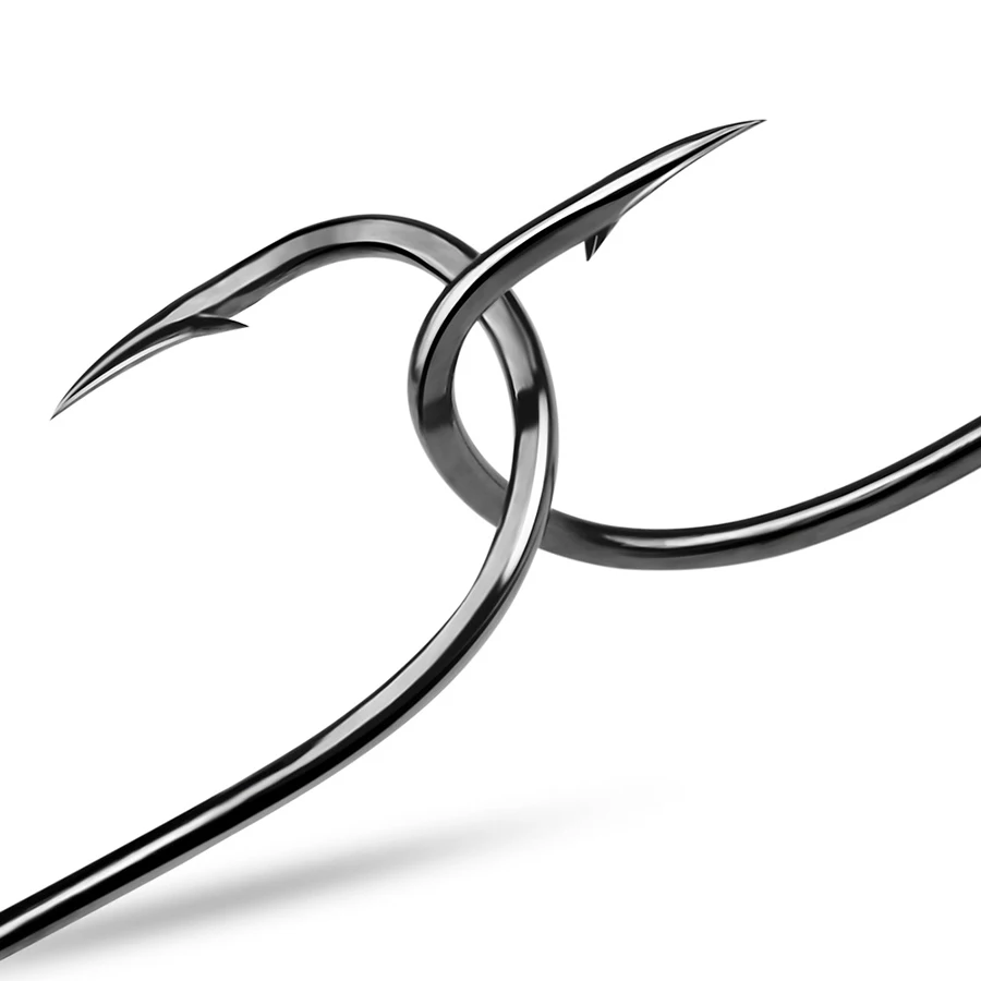 Anzuelos circulares compensados, anzuelos de pesca de pulpo de acero rico en carbono, anzuelos de pesca de bagre negro, anzuelos de agua dulce, 19 tamaños 19-22 # - imagen 4