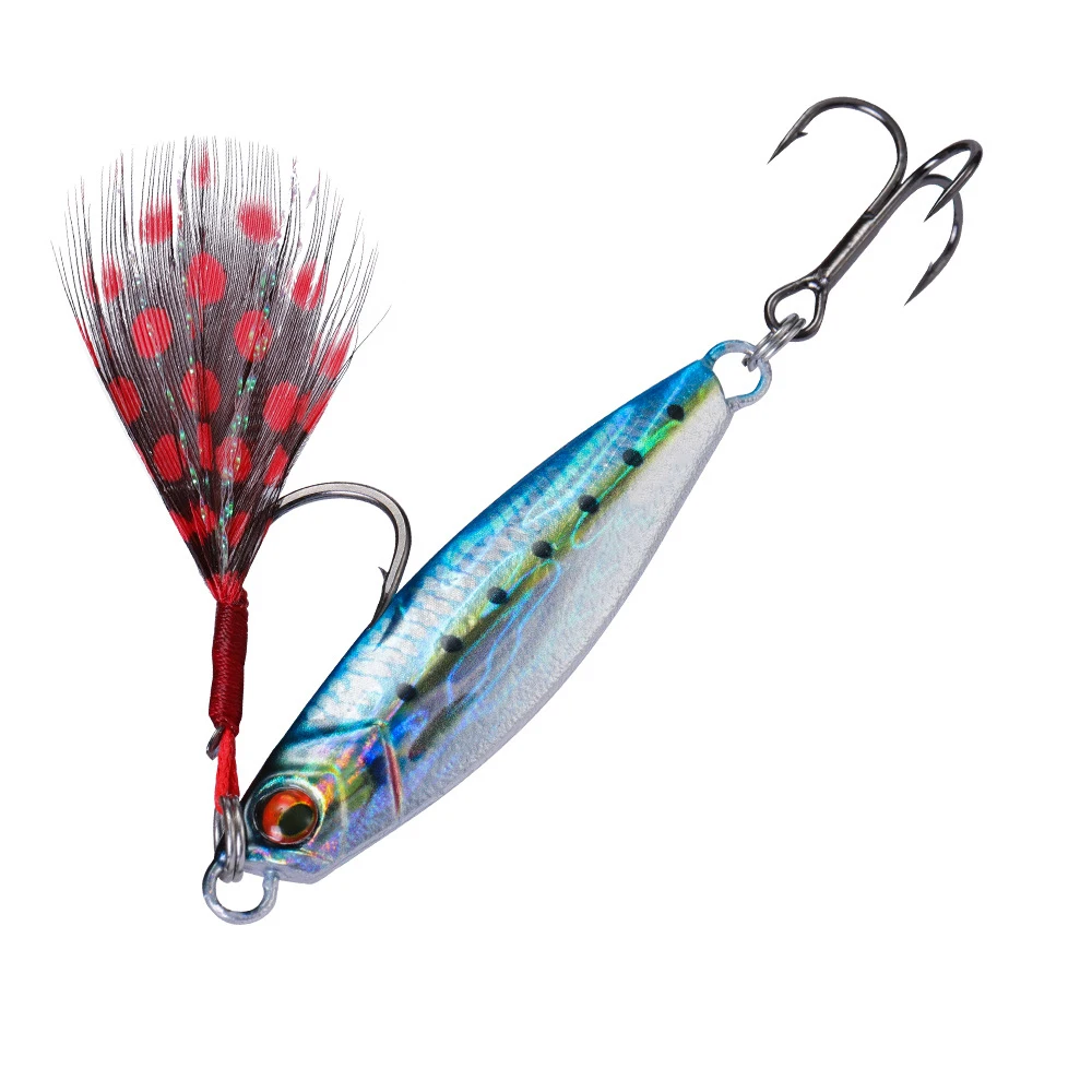 un señuelo de pesca colorido diseñado para captar peces