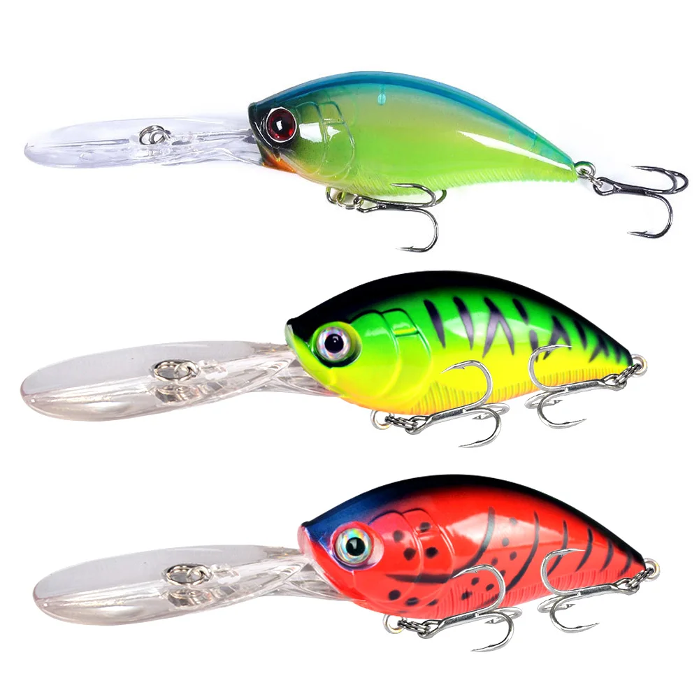 Señuelos de pesca Crankbait flotantes Isca Japón cebo duro Artificial Wobblers para carpa lubina pesca de fundición larga 12,5 cm 20,5g Brochet - imagen 2