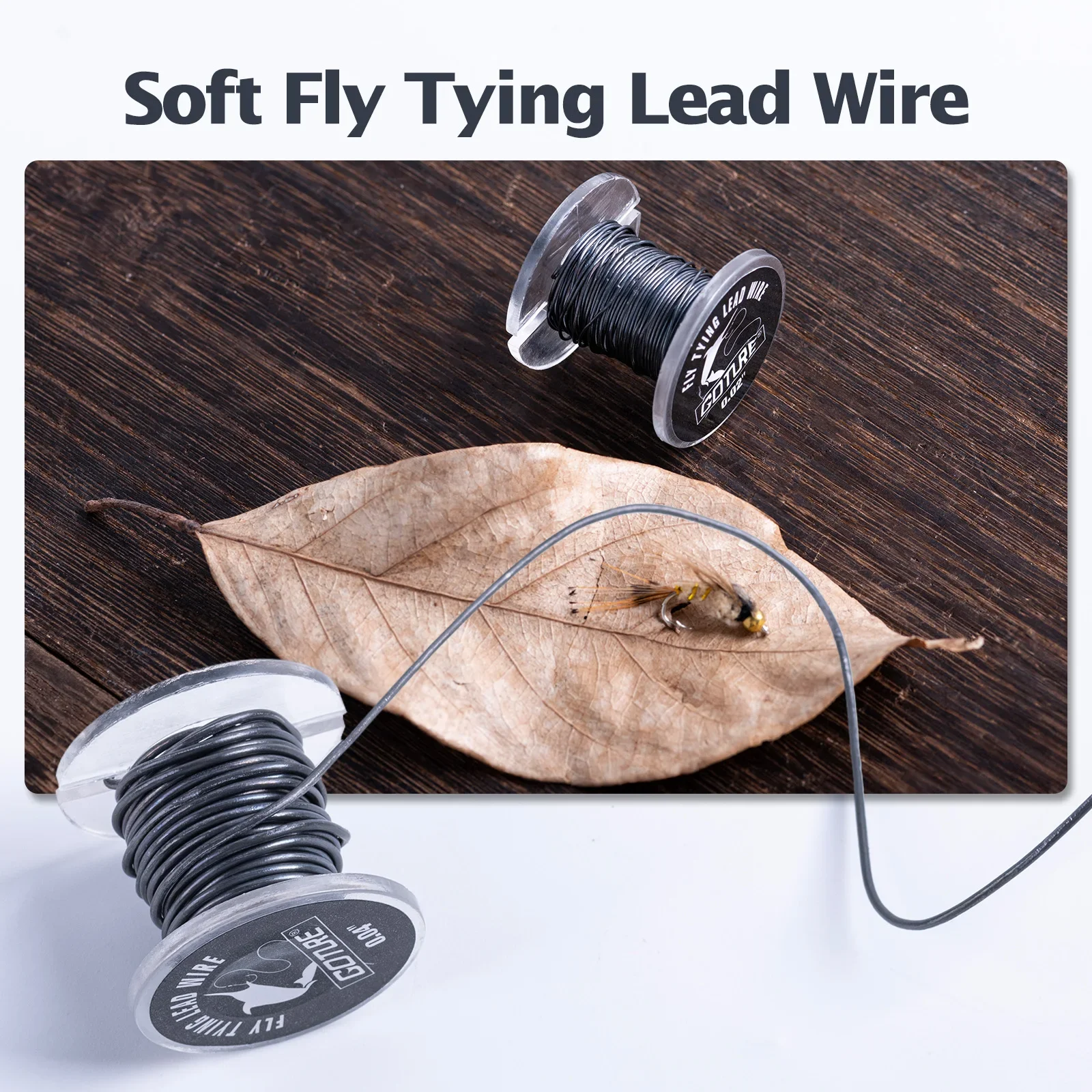 Goture Cable de plomo para atado de moscas de 2 m/5 m, más tamaños para pescadores, plomo suave de alta calidad, Control de hundimiento preciso, para señuelos de moscas duraderos - imagen 5