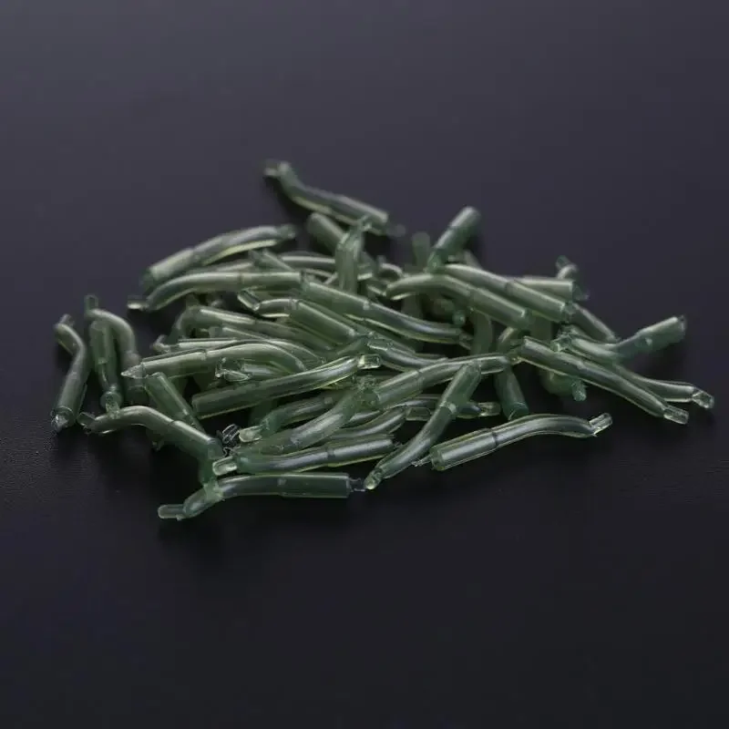 20/50/100 Uds. Accesorios de pesca de carpa D Rig Kickers gancho línea alineadores manga antienredos para el cabello Ronnie Rig aparejos finales - imagen 4