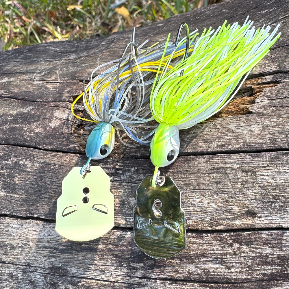 Señuelo Chatterbait 16-19g hoja oscilante faldas silicona giratorio - imagen 5