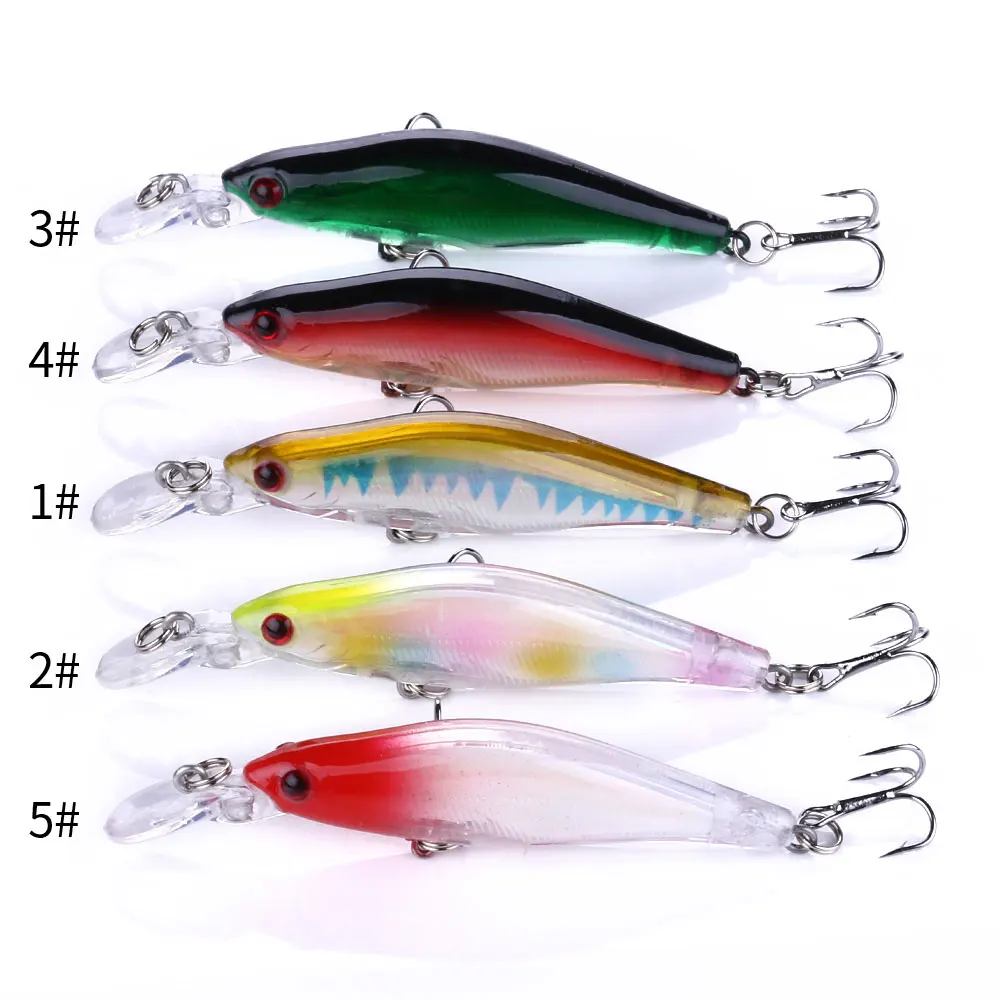 Señuelo Minnow Crankbait para lubina y perca con anzuelos triples - imagen 5