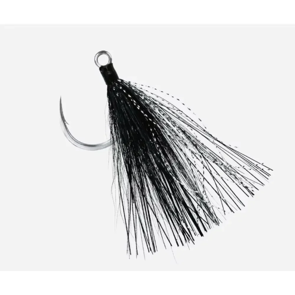 BKK Jigging Lone Diablo Bucktail Teaser señuelo reemplazo anzuelos de pesca individuales - imagen 4