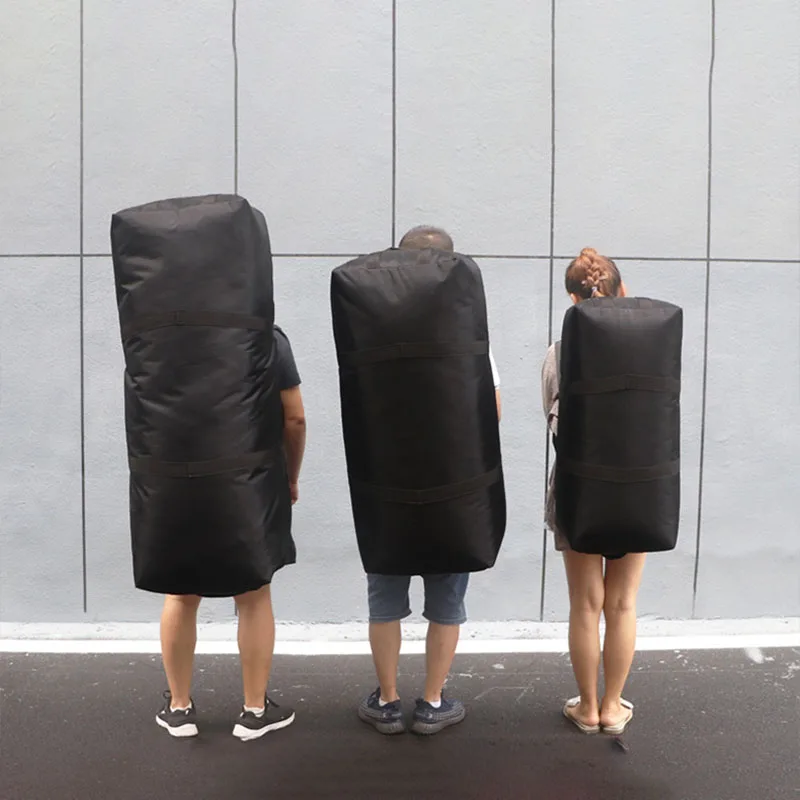 Bolsa de gimnasio de gran capacidad para hombre, bolsa de viaje de 150L, 100L, 55L, ideal para deportes de fin de semana, impermeable, XA32G - imagen 4