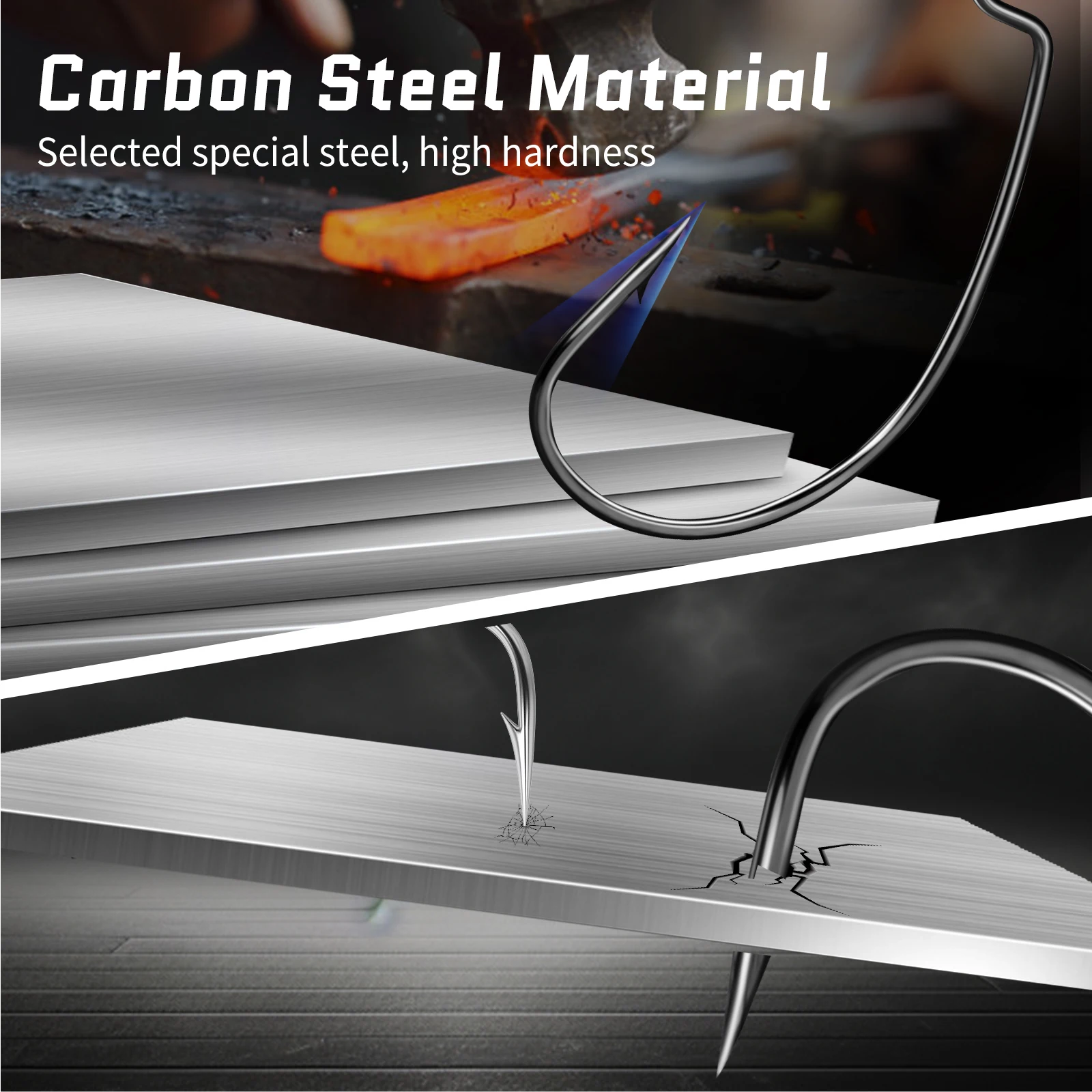 Ganchos EWG para pesca de lubina, anzuelo de gusano compensado, anzuelos de aparejo Texas, anzuelos de cebo vivo para agua dulce y salada, 25 uds a granel - imagen 4