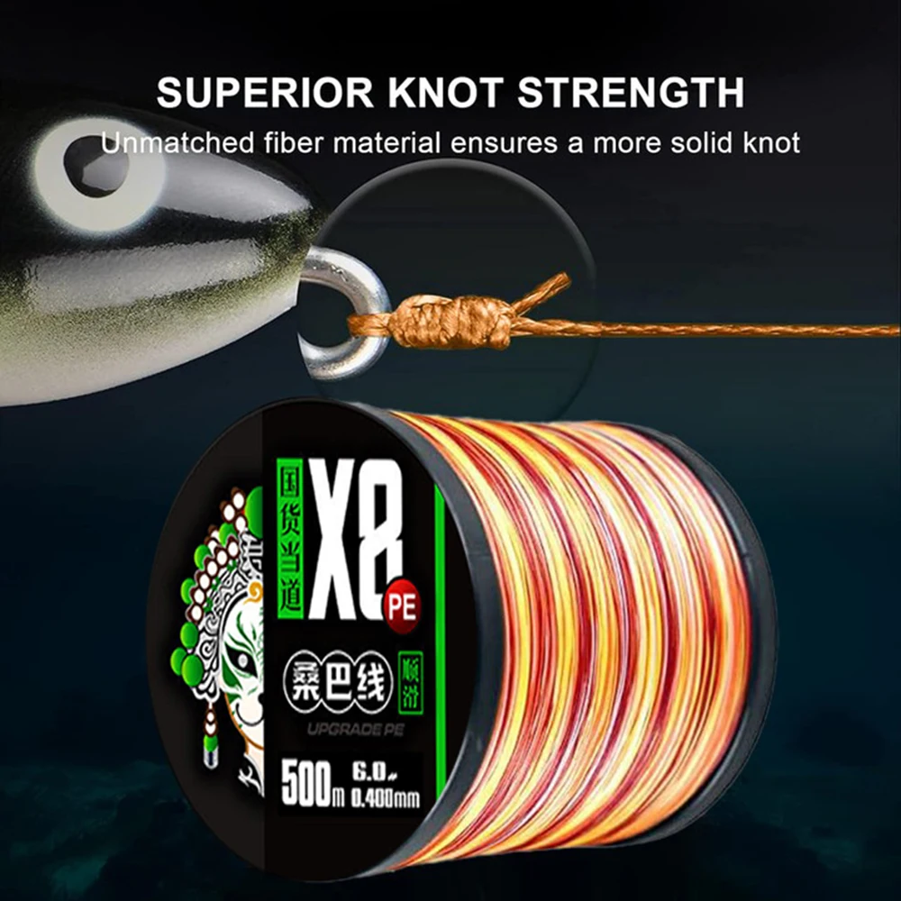 Línea de pesca trenzada de 8 hilos THORNSLINE multifilamento de agua salada X8 1000M 2000M 16-98LB cable de mosca de carpa de Japón línea de PE - imagen 3