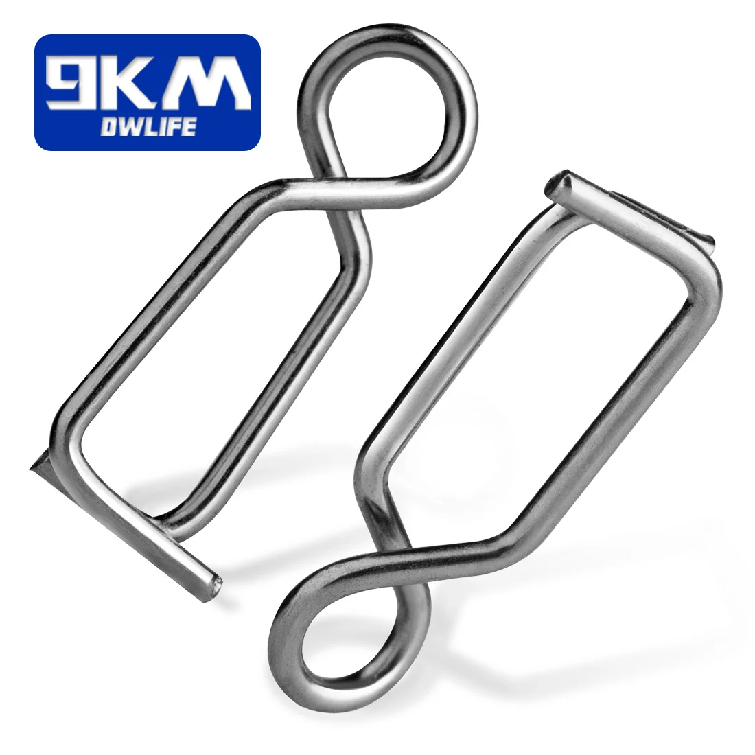 Broches de anzuelo de calamar para pesca, 50 ~ 200 Uds., Clip de cambio rápido, plantilla de calamar, señuelos de gambas, conector de señuelo de agua salada de acero inoxidable