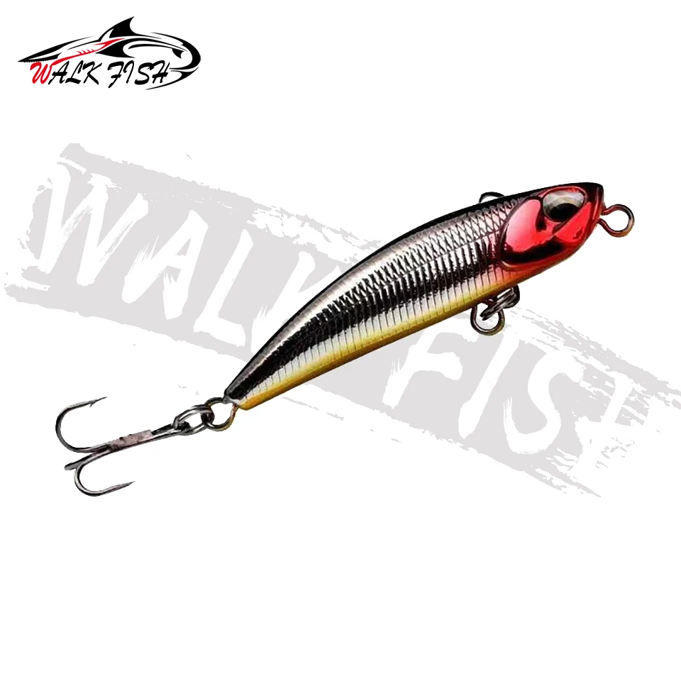 WALK FISH-Mini Señuelos de Pesca, cebo duro de plástico Artificial, 5cm, 5g, Jerkbait, Crankbait, lubina - imagen 4