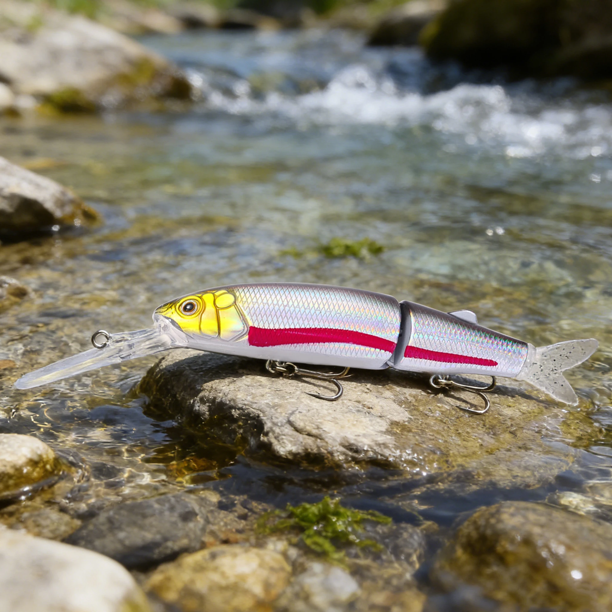 Swimbait articulado hundidor Minnow Wobbler para lucio y lubina - imagen 5
