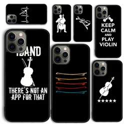Cool Music Violin C funda de teléfono para iPhone 17 Air 16 Coque 15 14 12 13 PLUS 11 PRO MAX contraportada Fundas Shell
