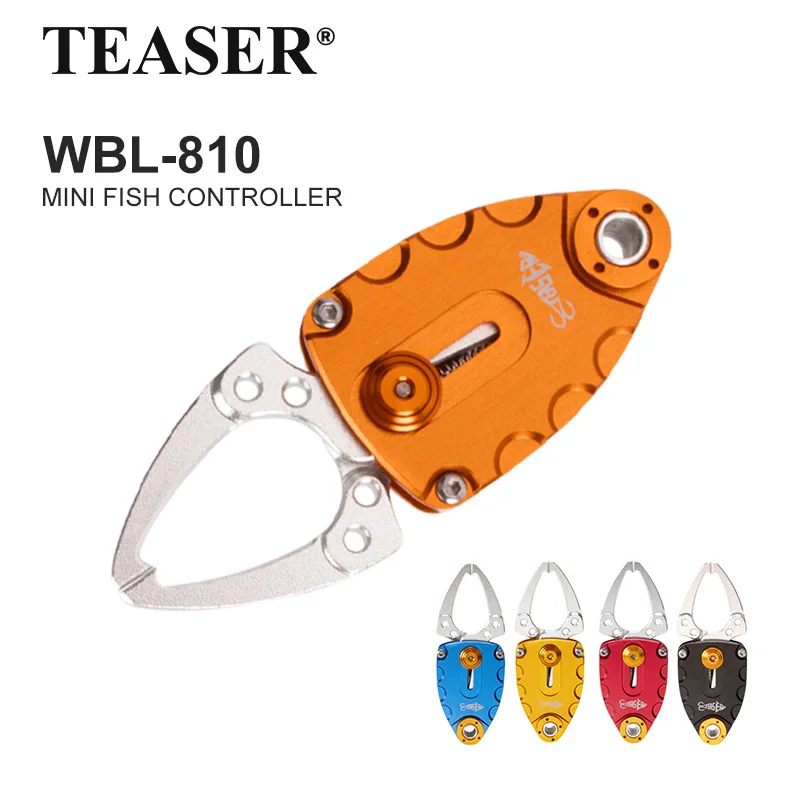 TEASER WBL-810 Mini agarre de pesca aleación de aluminio agarre de labio de pesca portátil versión mejorada Control de esfuerzo de pescado fuerte