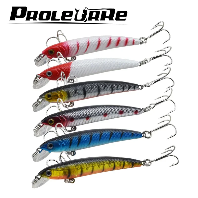 Señuelo de pesca Minnow, 7,5 cm, 6,5g, Jerkbait, Wobblers que se hunden, cebo duro Artificial, Swimbait para Lucio, carpa, Crankbait, 1 ud. - imagen 3