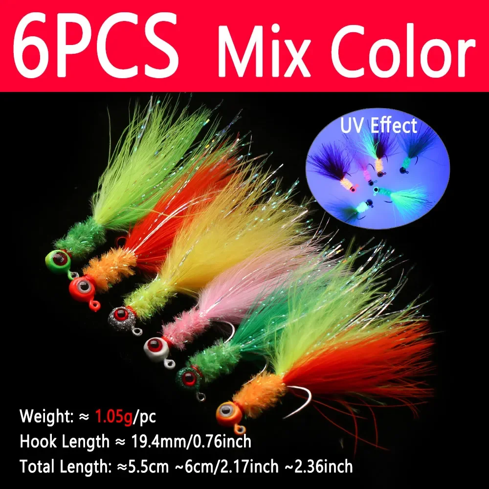6PCS Mix Color
