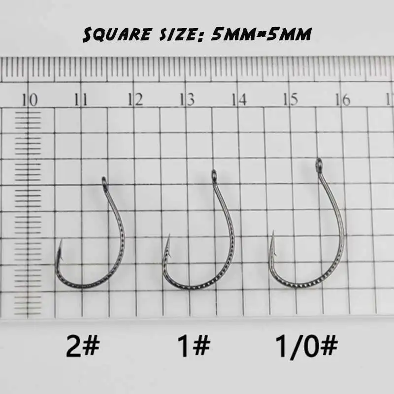 20 unids/bolsa anzuelos de pescado anzuelo suave para insectos Longlin fortalece el anzuelo de pescado Offset anzuelos locos pez mandarín bajo anzuelo único afilado - imagen 2