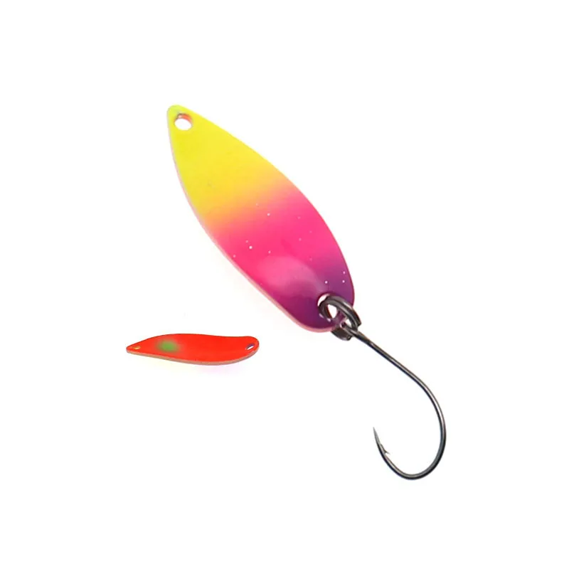 HISTOLURE Pesca Stream cebo trucha cuchara cebo 2,8g Spinner cobre Metal cuchara de Pesca señuelo para trucha perca Lucio salmón - imagen 5