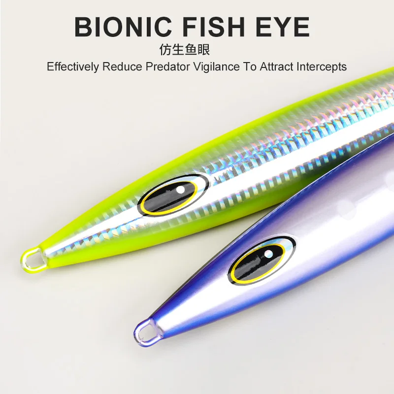 OBSESSION J71 150g 200g 250g 300g 400g 500g 600g plantilla de Metal de hundimiento rápido señuelo de pesca de fundición larga cebo de plantilla de Metal brillante de agua salada - imagen 4