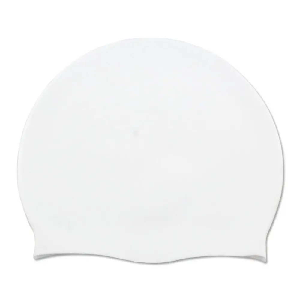 Gorro silicona impermeable pesca natación talla grande cabello largo