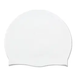 Gorro silicona impermeable pesca natación talla grande cabello largo