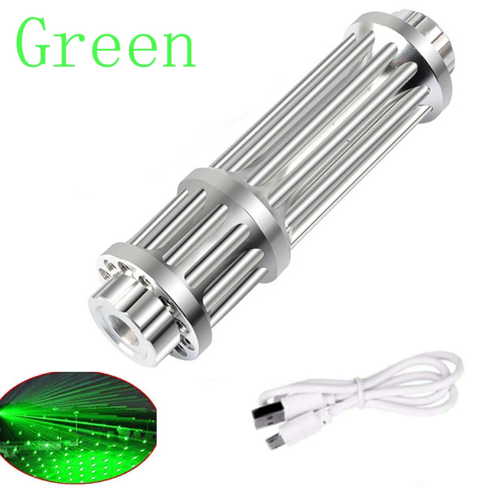 Mini puntero láser verde USB LED lindo láser violeta verde para gatos juguete interactivo luminoso animación puntero pluma de luz - imagen 4