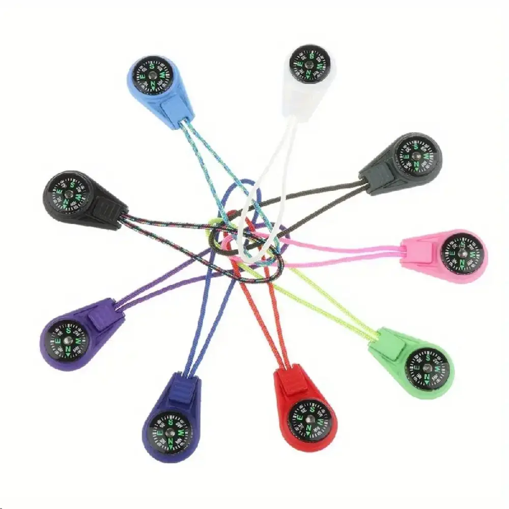 Colgante de brújula portátil, brújula de supervivencia al aire libre para acampar, senderismo, montañismo - imagen 4