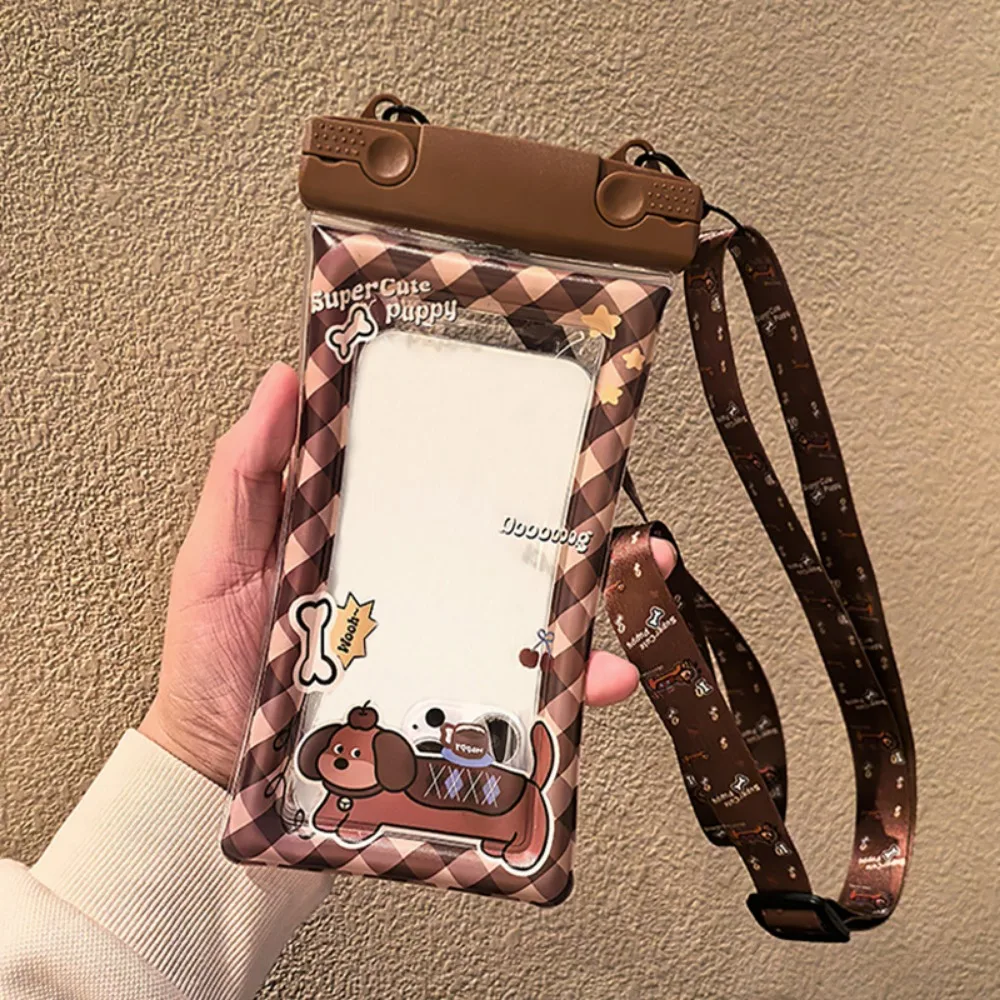 Bolsa para teléfono móvil con patrón de dibujos animados, riñonera rectangular impermeable para natación, gran capacidad con pantalla táctil, funda para teléfono móvil - imagen 2