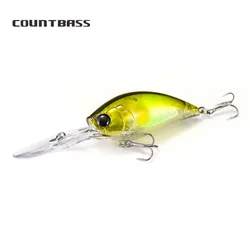 Señuelos de pesca Countbass 3D Deep Crankbaits 70 mm 2-3/4" 21 g 47/64 oz. Buceo 3,5-4,5 m Señuelo duro flotante Azión oscilante