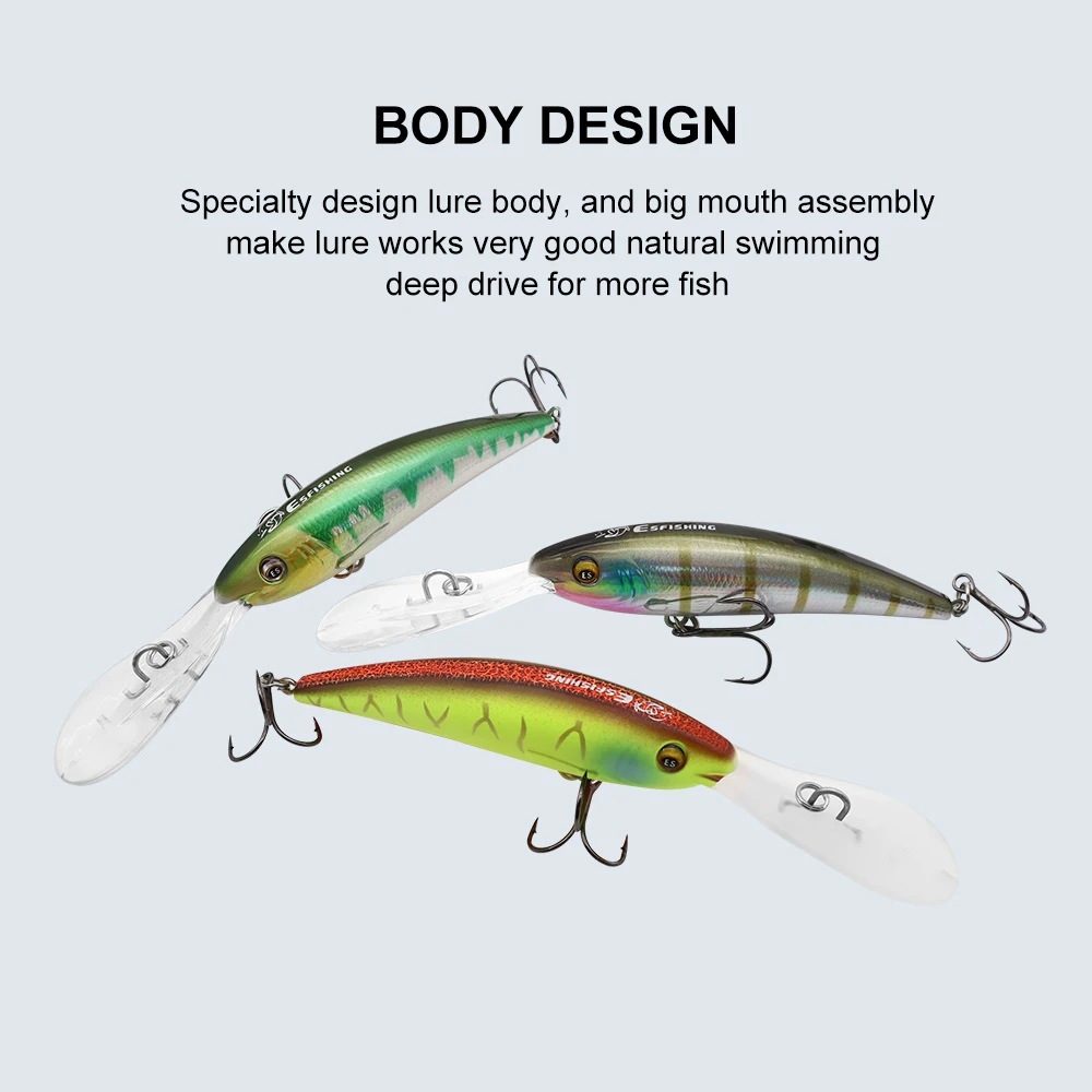 Señuelo KESFISHING wobbler easy sprinter 90mm 16g calidad flotante Minnow Jerkbait Pesca señuelo de Pesca - imagen 5