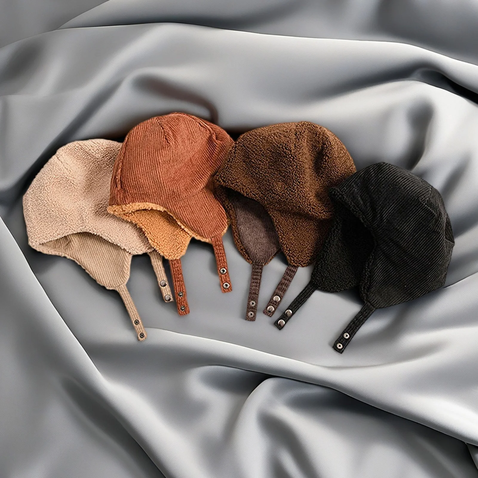 Gorro cálido de invierno para hombres y mujeres, gorro grueso de felpa a prueba de viento para ciclismo al aire libre, Camping, pesca, senderismo, gorro de terciopelo cálido