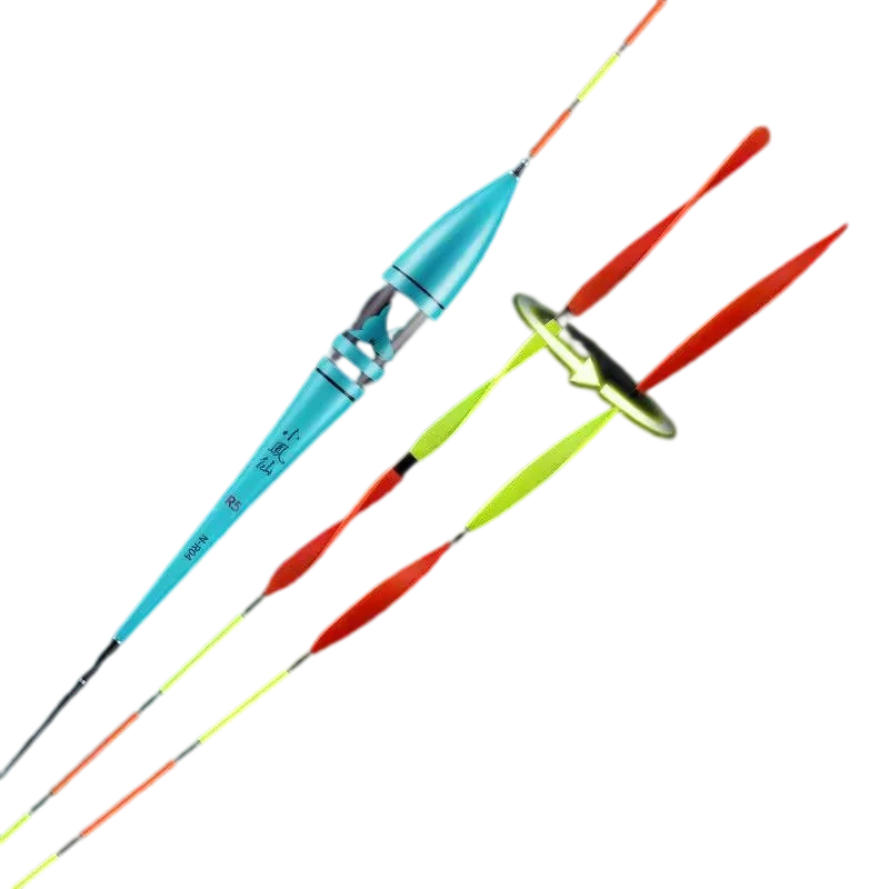 Flotador de pesca de carpa con cola en espiral, Flexible, a prueba de viento, Balsa Boya - imagen 2