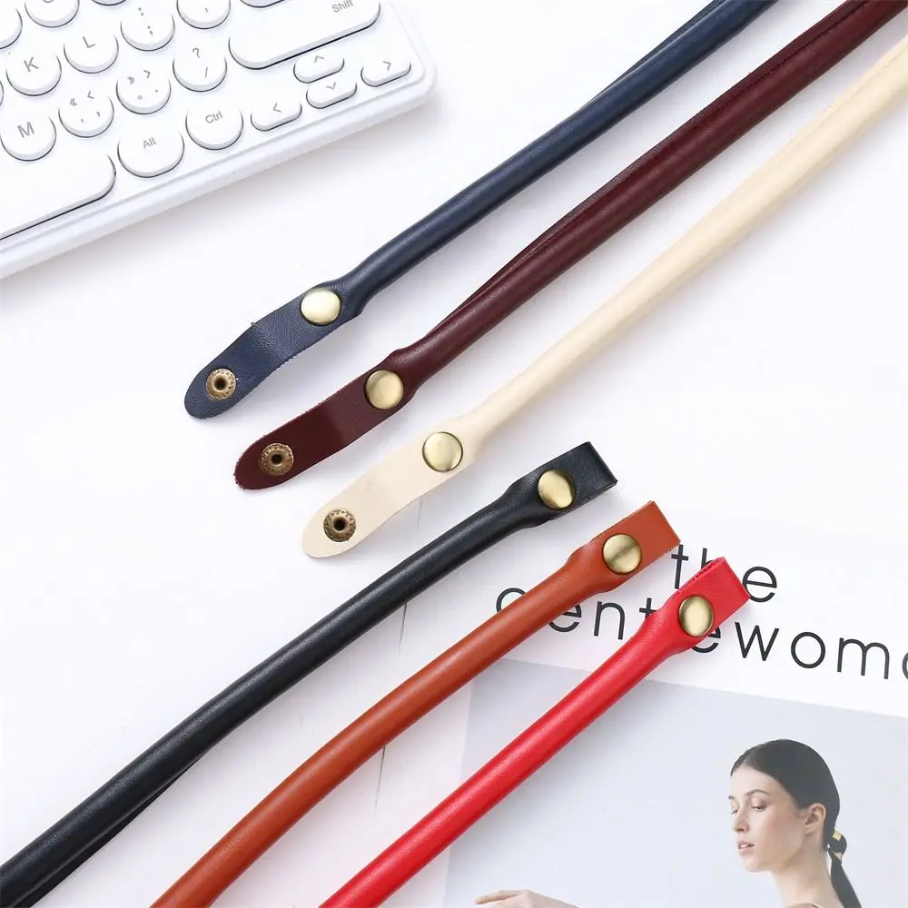 Bandolera de cuero PU para mujer, 2 uds., correa desmontable, cierre de Color sólido, cinturón, asas de repuesto para bolso - imagen 3