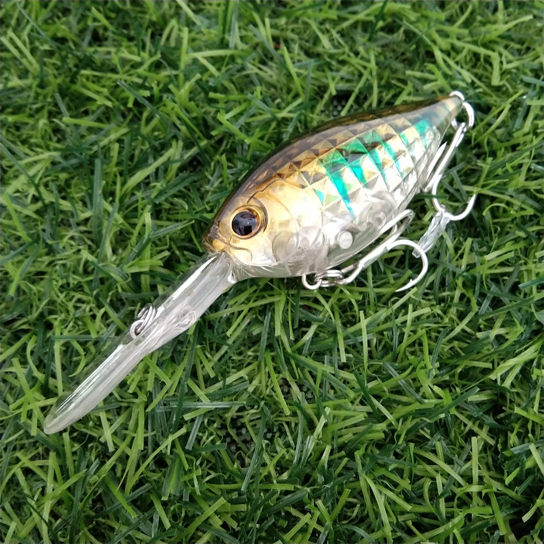 1 unidad de 5cm 10g Crankbait Wobblers Minnow Jerkbait Artificial Hardbait Swimbait para lubina perca Pike Señuelos de Pesca - imagen 5