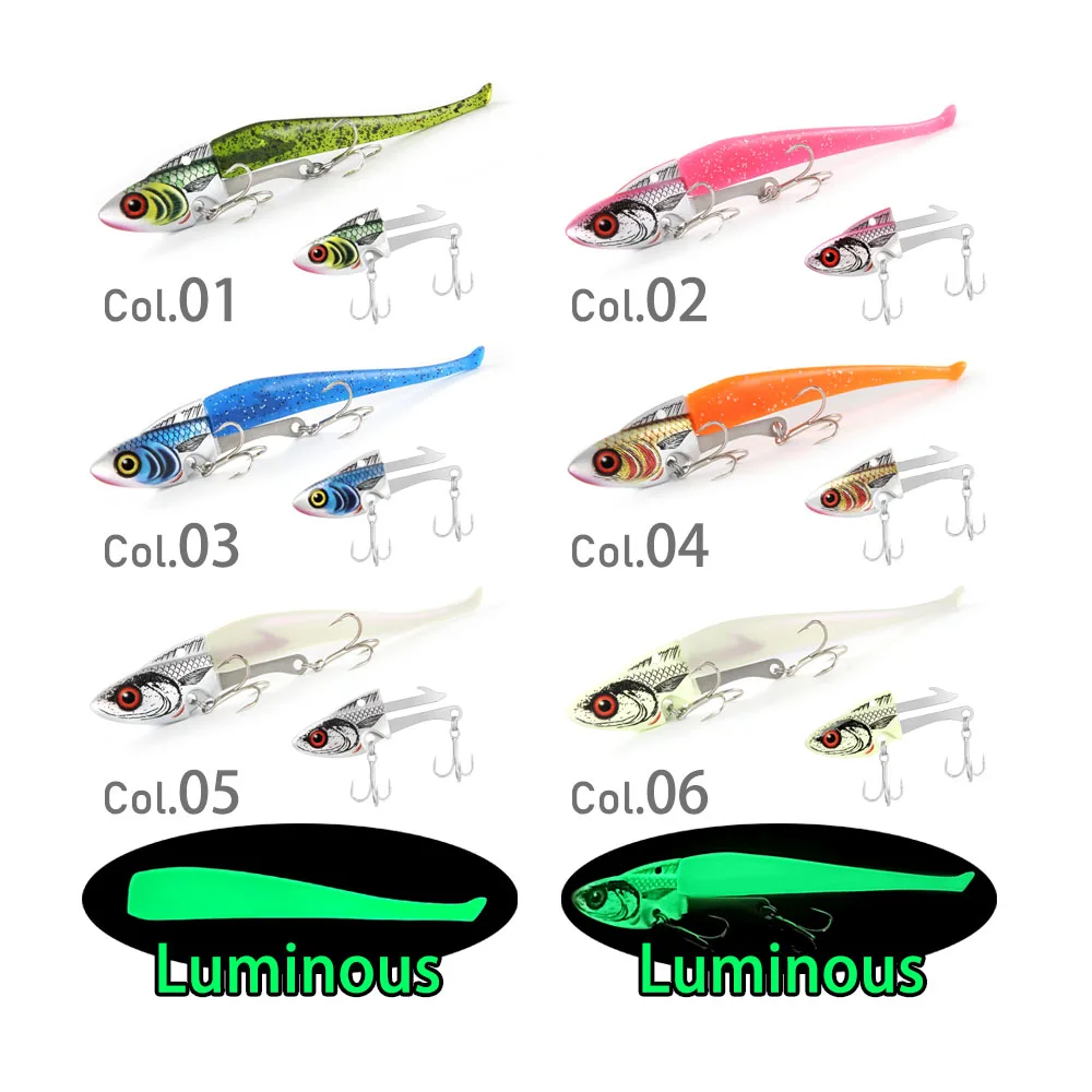 FSTK 2024 Jig Head Glow Shad – Señuelo efectivo para lubina - imagen 5