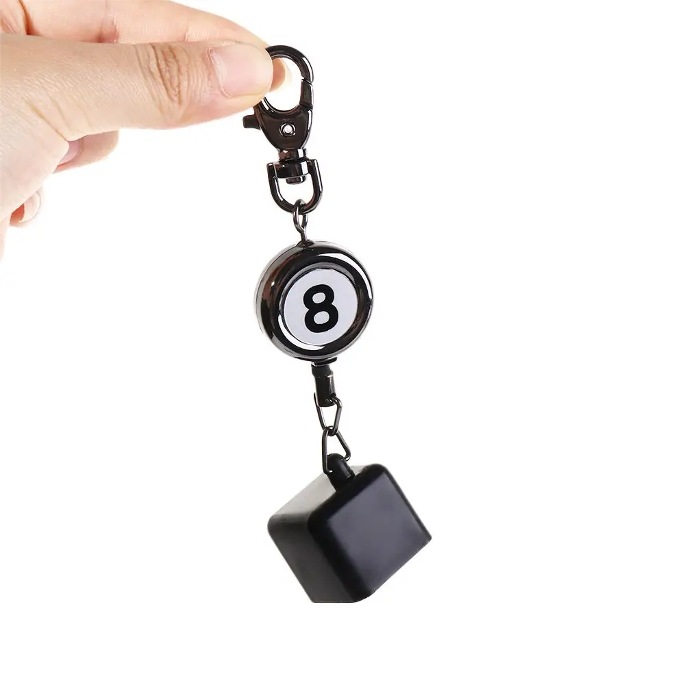 Llaveros con Clip, Clip para cinturón de dibujo, soporte para tiza para piscina de billar, soporte para tiza, gargantilla retráctil, soporte para almacenamiento de tiza - imagen 3