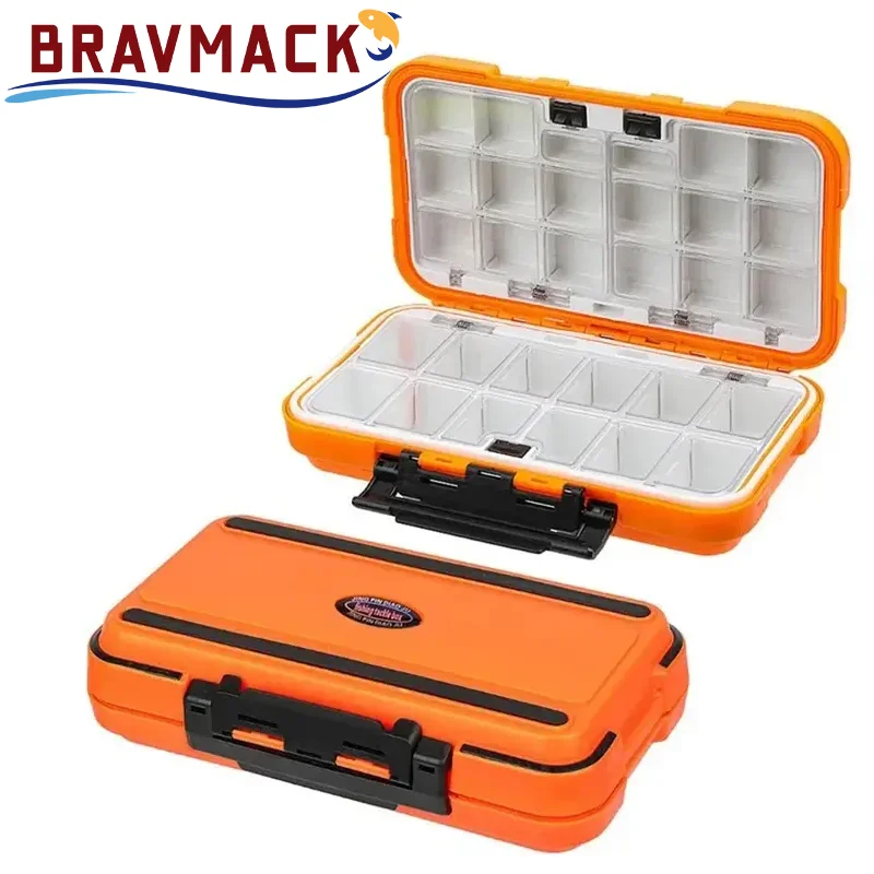 Caja de aparejos de pesca impermeable, accesorios de pesca, caja de almacenamiento, anzuelo, señuelo, caja de cebo falso, herramienta de pesca