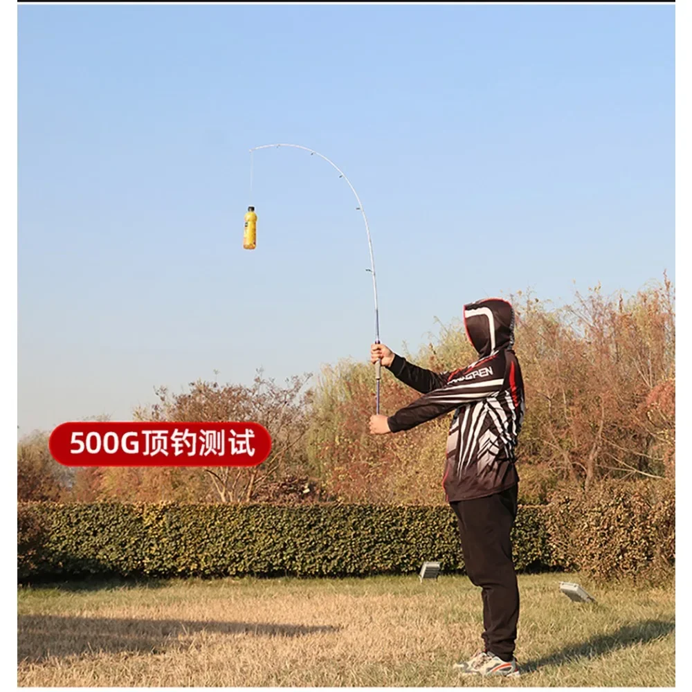Caña de pescar con señuelo GHOTDA, caña de pescar de fibra de carbono de 2 secciones, 1,65 m/1,8 m, caña de viaje giratoria/fundida, aparejos de Pesca, Bait3-20g - imagen 5