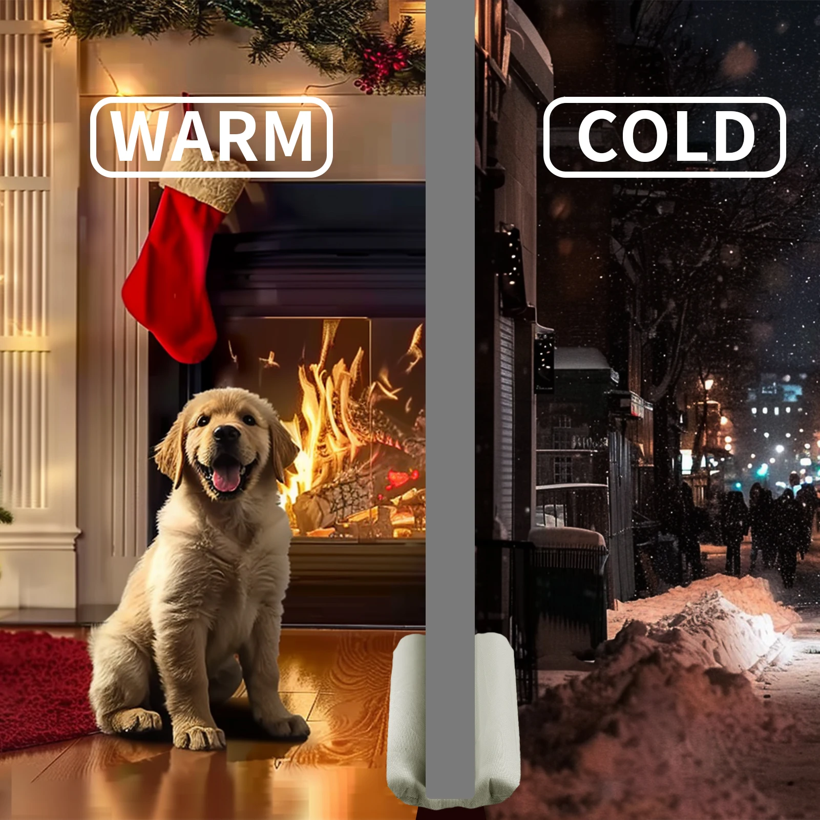 Tope de tiro de puerta Flexible de 36 pulgadas, barrido de puerta, burlete, bloqueador de ruido, bloqueador de brisa de ventana, barreros de puerta ajustables - imagen 3