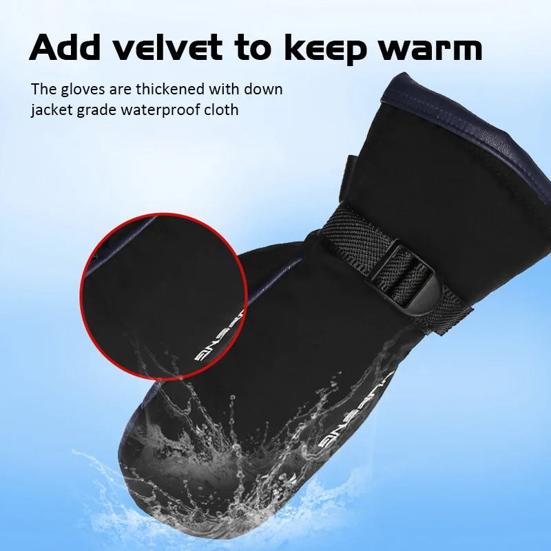 Guantes calefactables eléctricos para motocicleta, guantes calefactables de invierno para Moto, guantes térmicos cálidos impermeables y recargables para moto de nieve - imagen 3