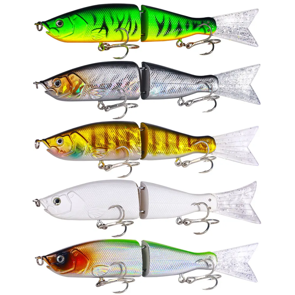 Glide Bait Swimbait Sea Bass-señuelo de pesca articulado, woblers para pesca, cebo Artificial, depredador Wobbler 18 ㎝ -52g - imagen 2