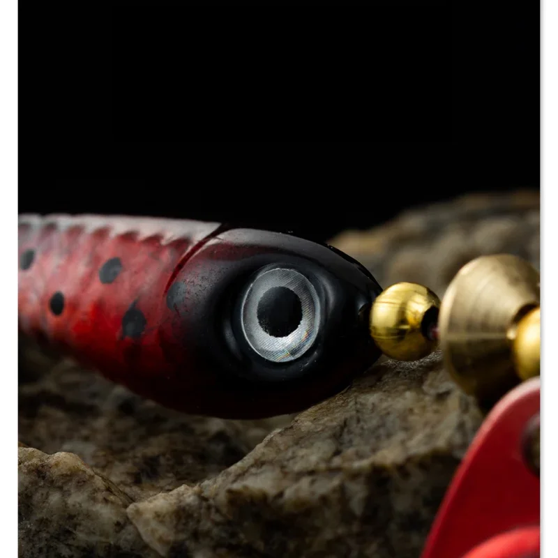 Señuelos giratorios de Metal para pesca, cebos duros artificiales con lentejuelas Iscas, Crap Bass Pike, anzuelo triple, accesorios de aparejos, 7cm, 1 unidad - imagen 5