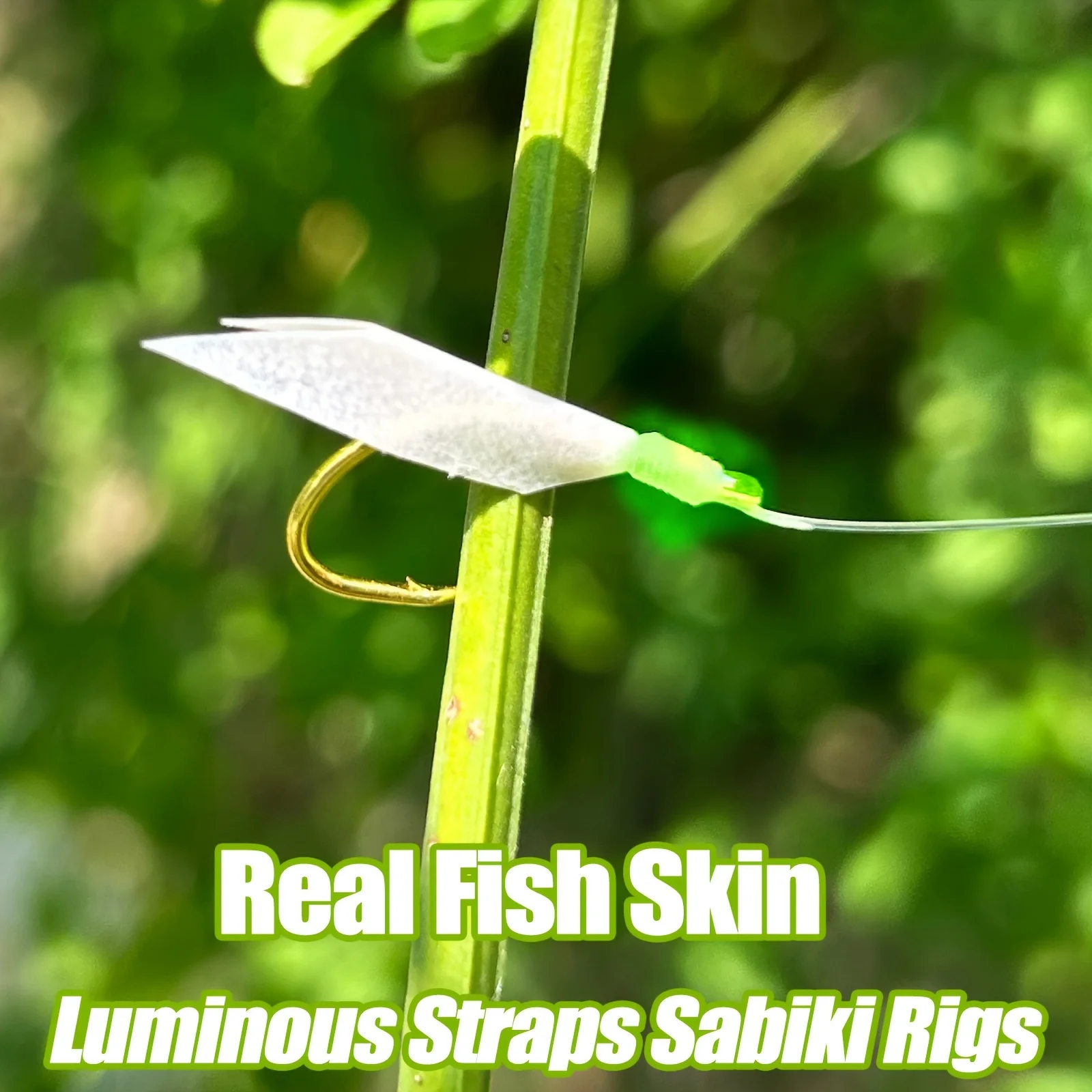 5/10 paquetes de aparejos Sabiki de pesca: juego de anzuelos de cuerda que brillan en la oscuridad de piel de pescado auténtica para pesca nocturna, agua dulce/agua salada - imagen 4