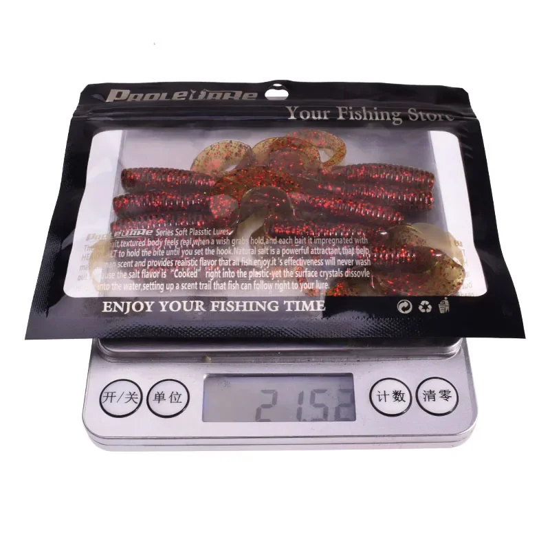 10 pcs camarón olor gusanos de silicona señuelos blandos 5,5 cm 2 g jig wobblers señuelos artificiales de cola larga para la pesca de la lubina trucha carpa aparejos de pesca - imagen 5