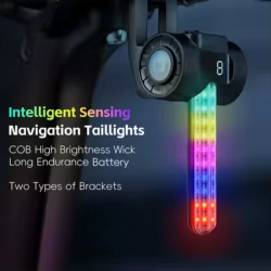 Luz de bicicleta inteligente con bateria larga para pesca nocturna